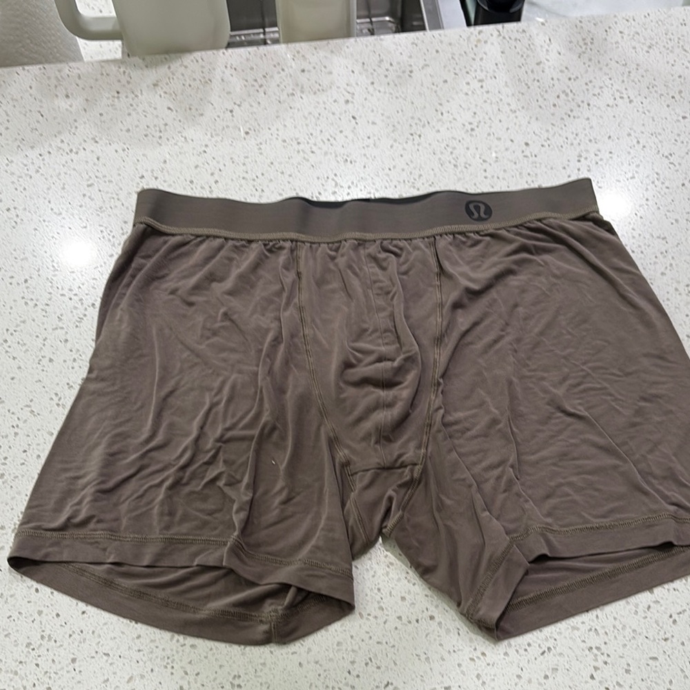 Lululemon Athletica Gray Boxer Briefs Soft Stretchy Comfort